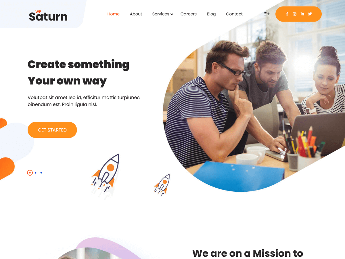 SaturnWP theme screenshot