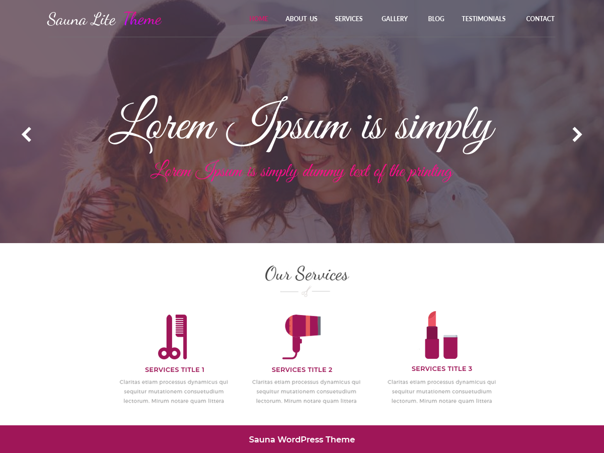 Sauna Lite theme screenshot