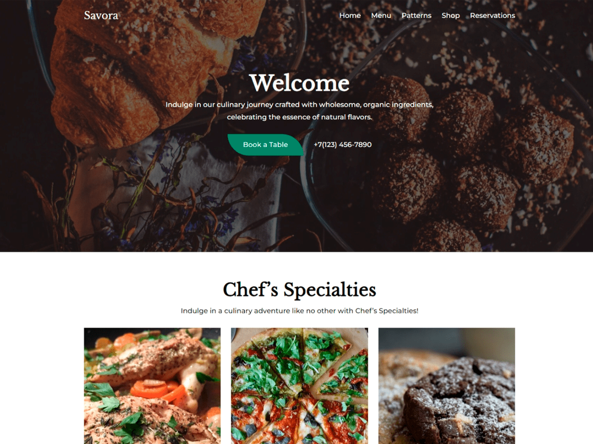 Savora theme screenshot