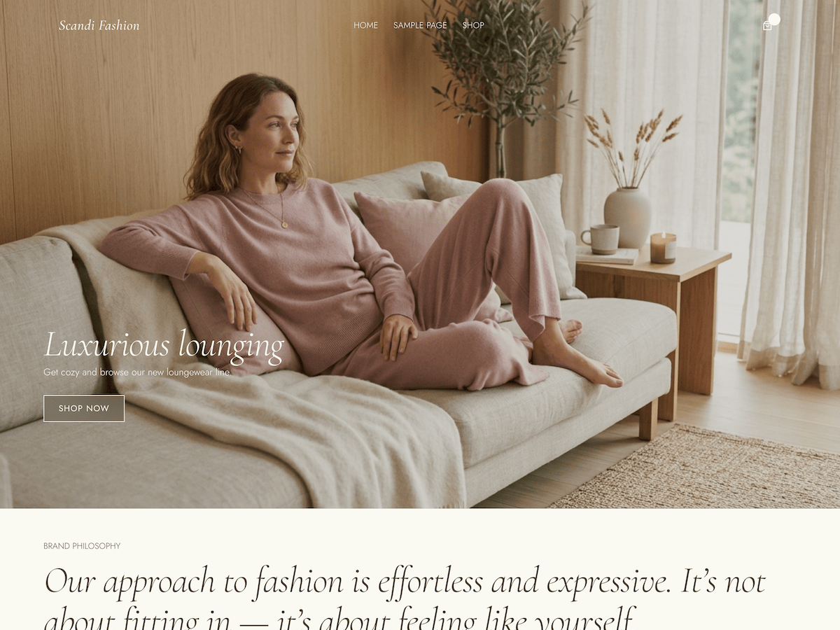 Scandi Fashion Nook theme screenshot
