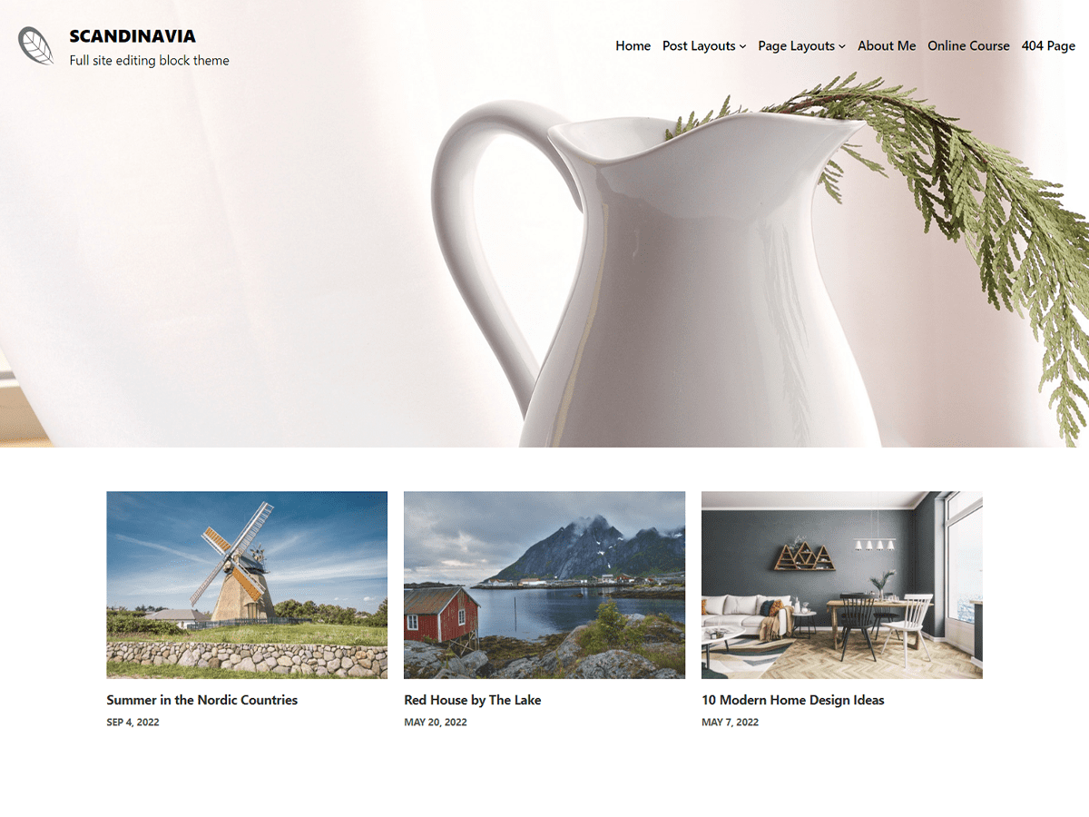 Scandinavia theme screenshot
