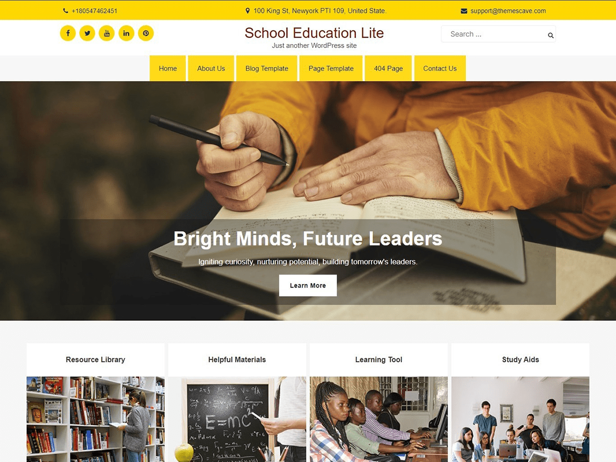 School Education Lite theme screenshot