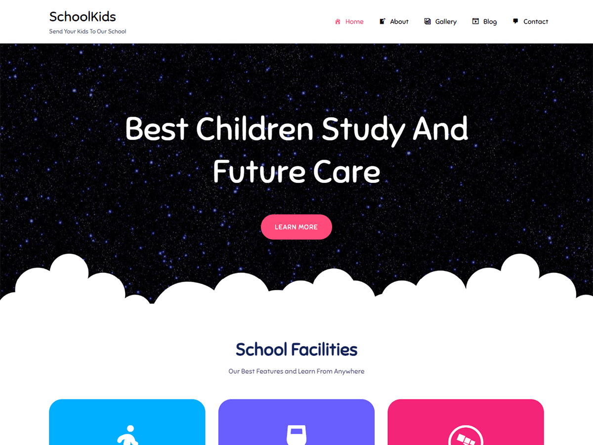 SchoolKids theme screenshot