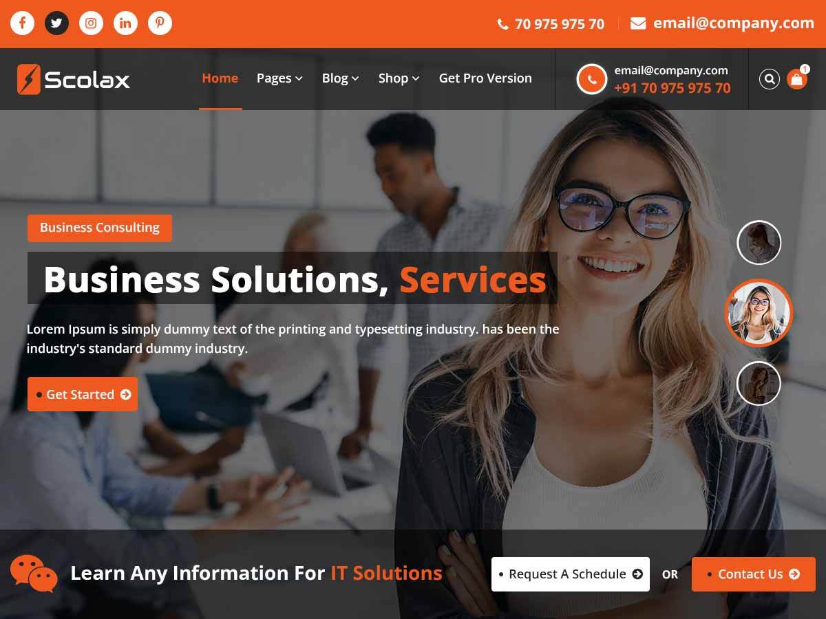 Scolax theme screenshot