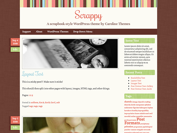 Scrappy theme screenshot