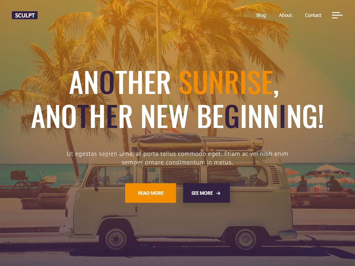 Sculpt theme screenshot