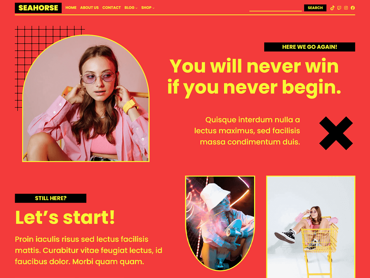 Seahorse theme screenshot