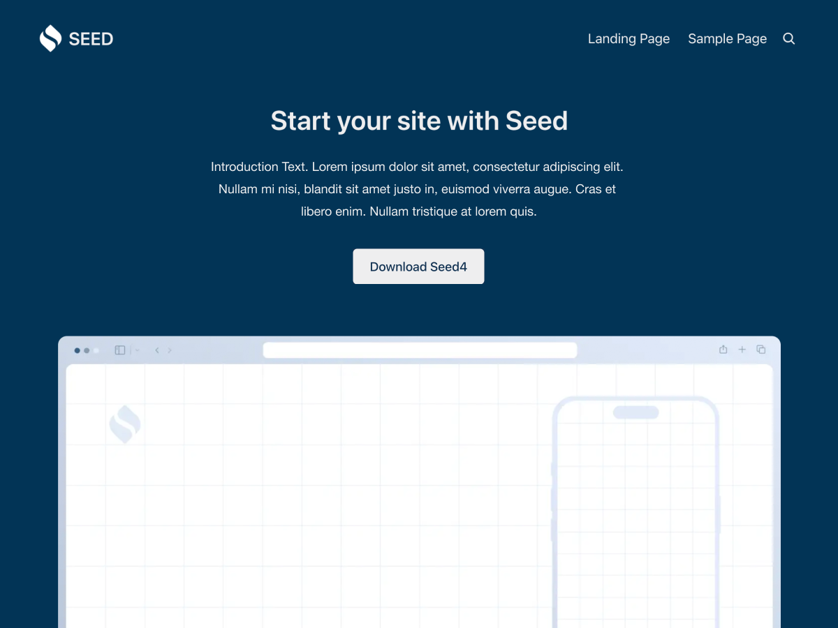 Seed4 theme screenshot