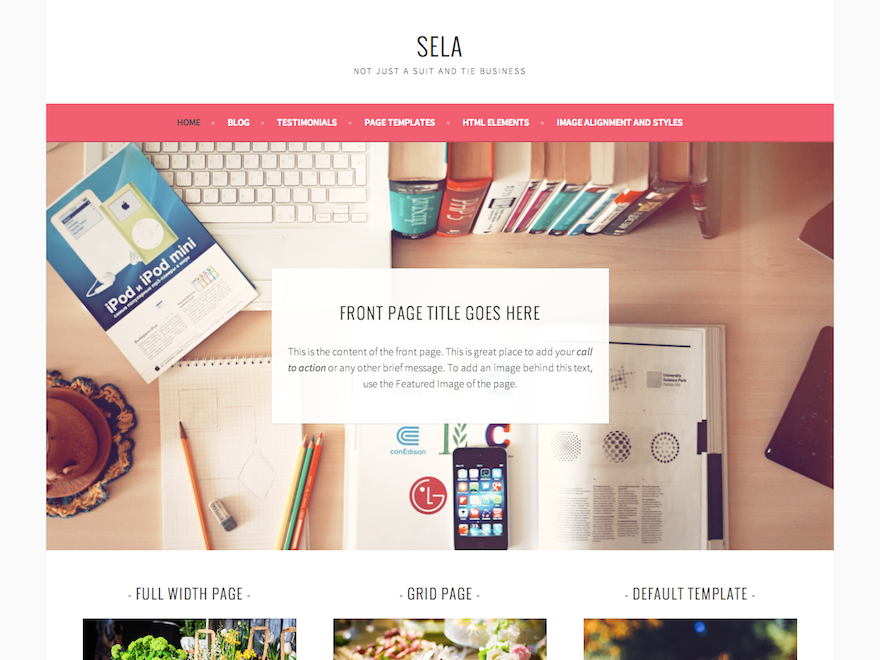 Sela theme screenshot