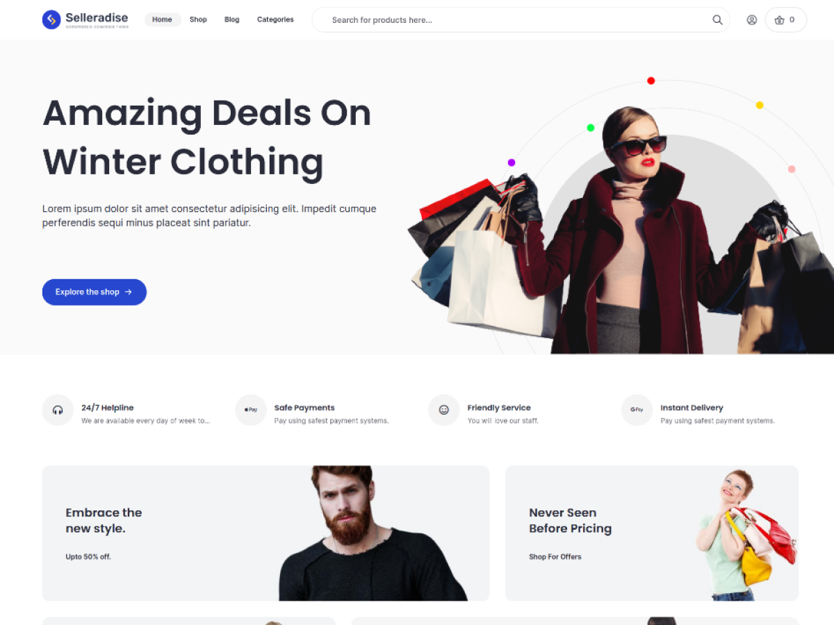 Selleradise Lite theme screenshot