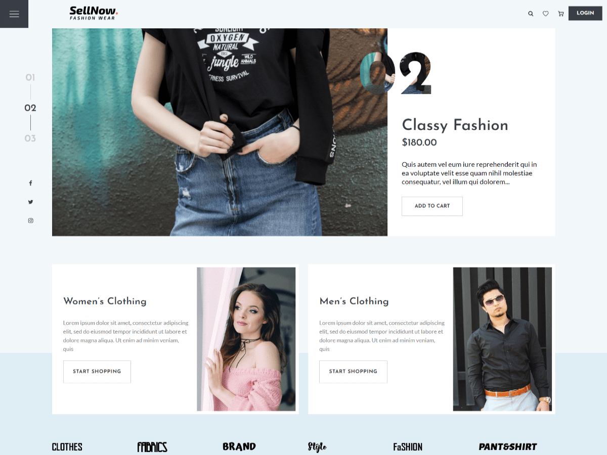 Sellnow theme screenshot