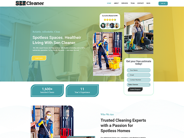 Sen Cleaner theme screenshot