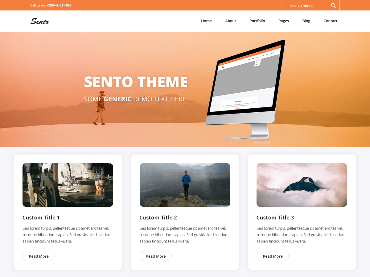 Sento eBlog theme screenshot