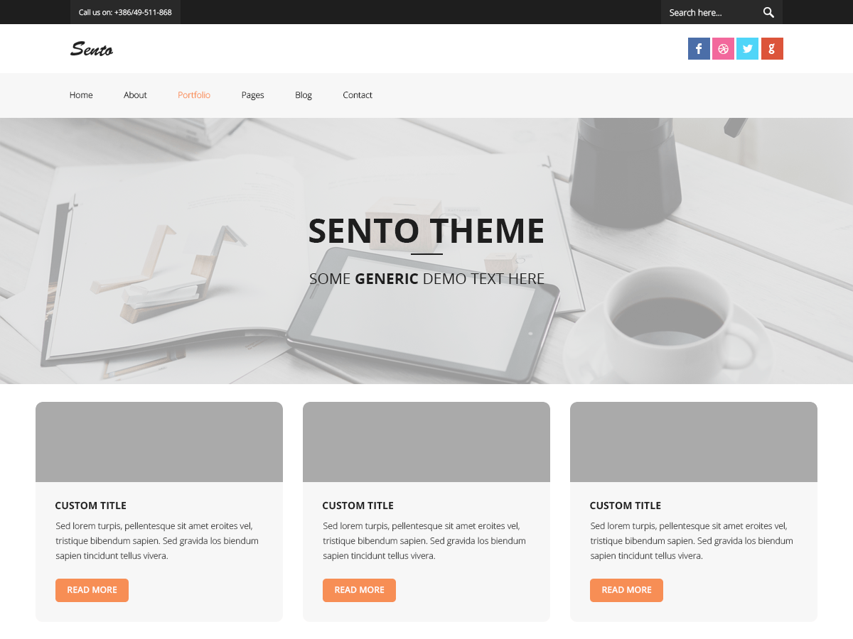 Sento Magazine theme screenshot