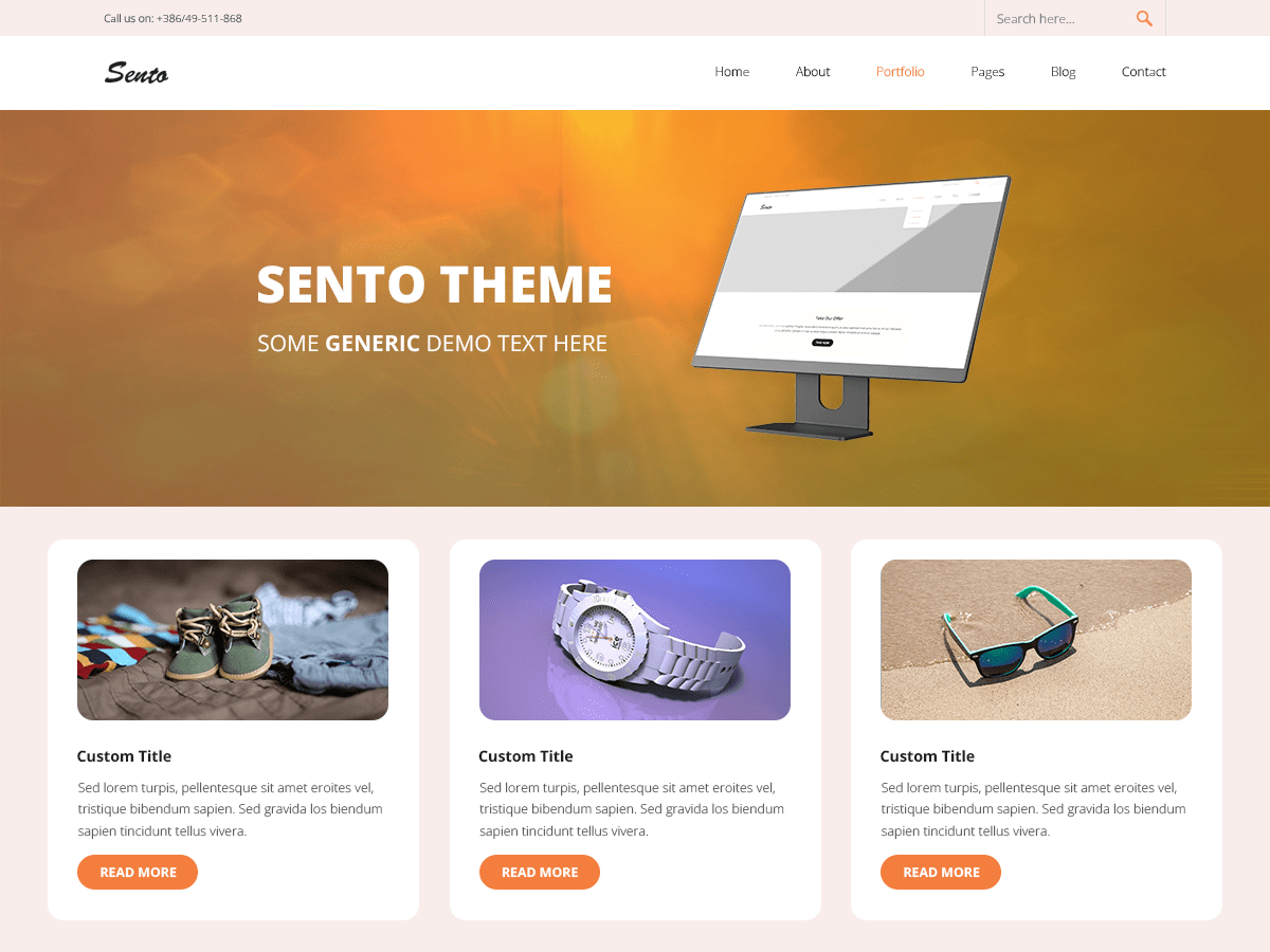 Sento Shop theme screenshot