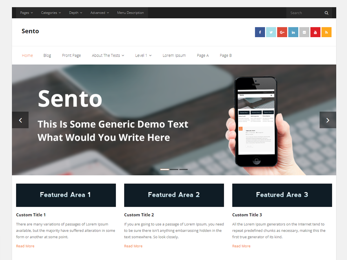 Sento theme screenshot
