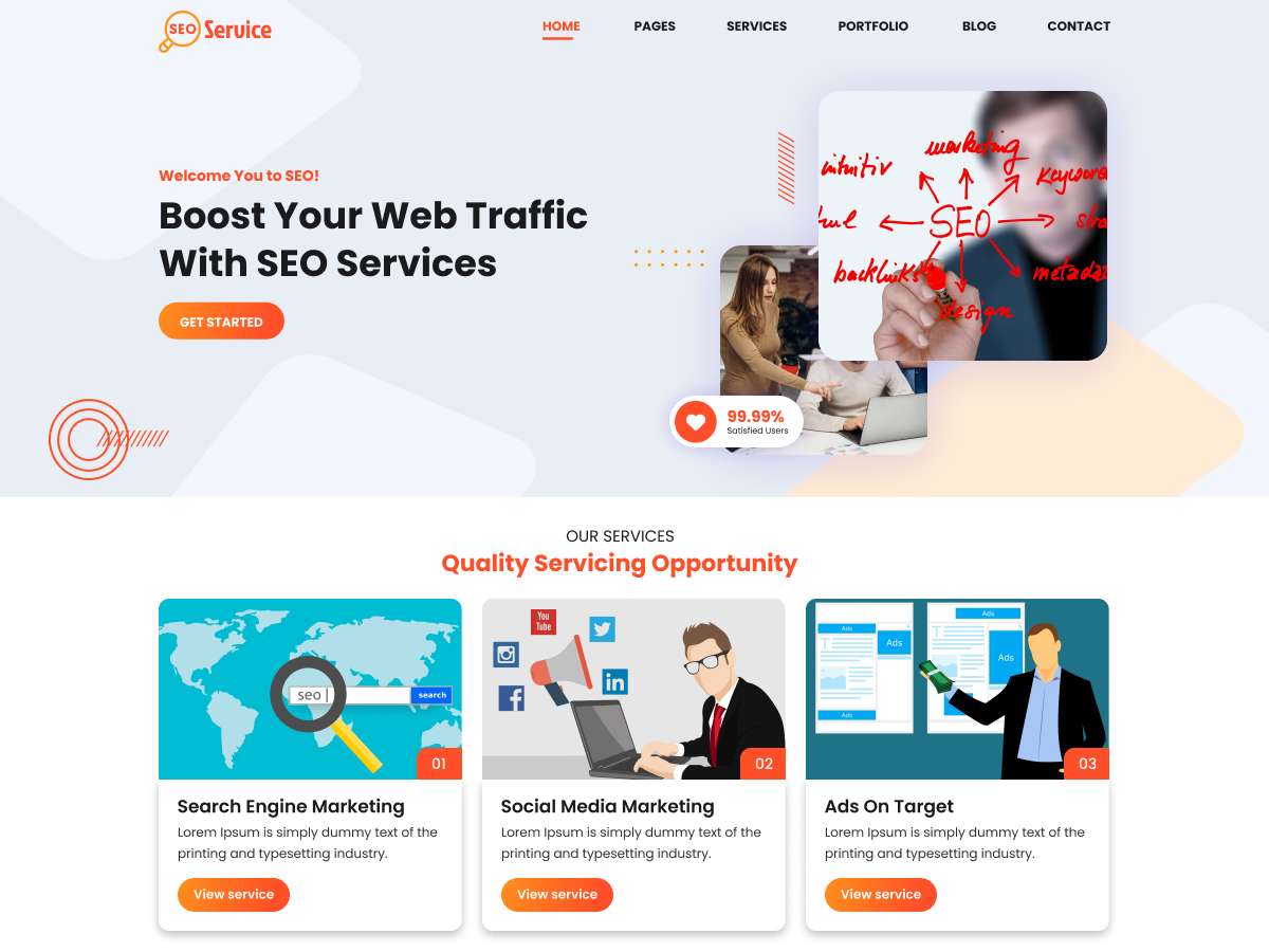 SEO Consultant theme screenshot