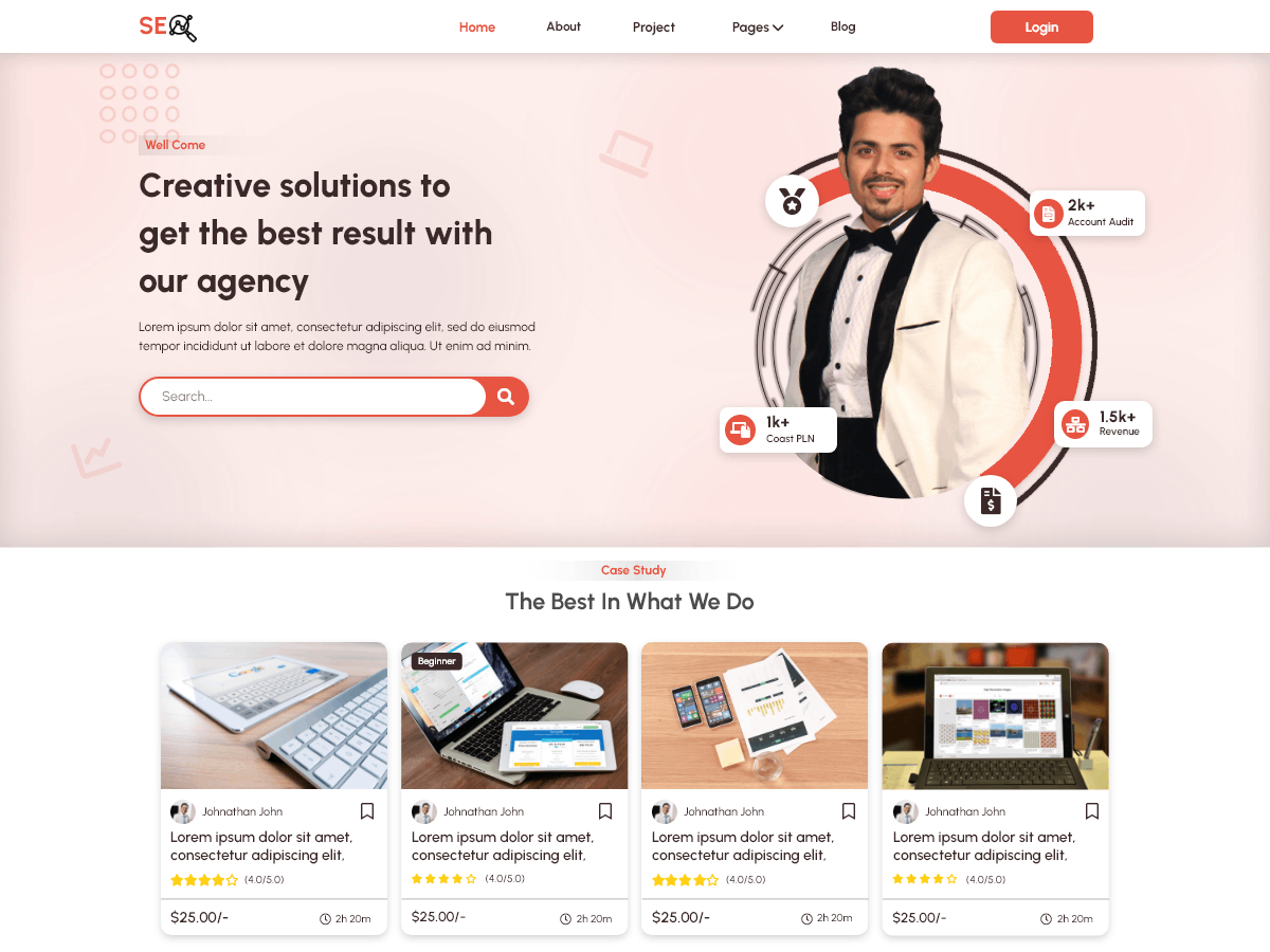 SEO Marketing Agency theme screenshot