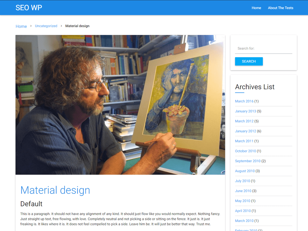 SEO WP theme screenshot