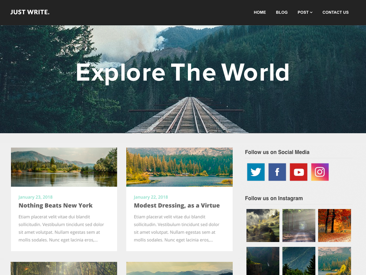 SEO Writers Blogily theme screenshot