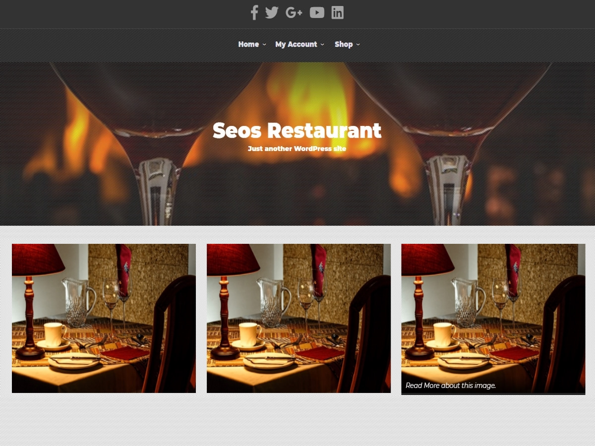 SEOS Restaurant theme screenshot