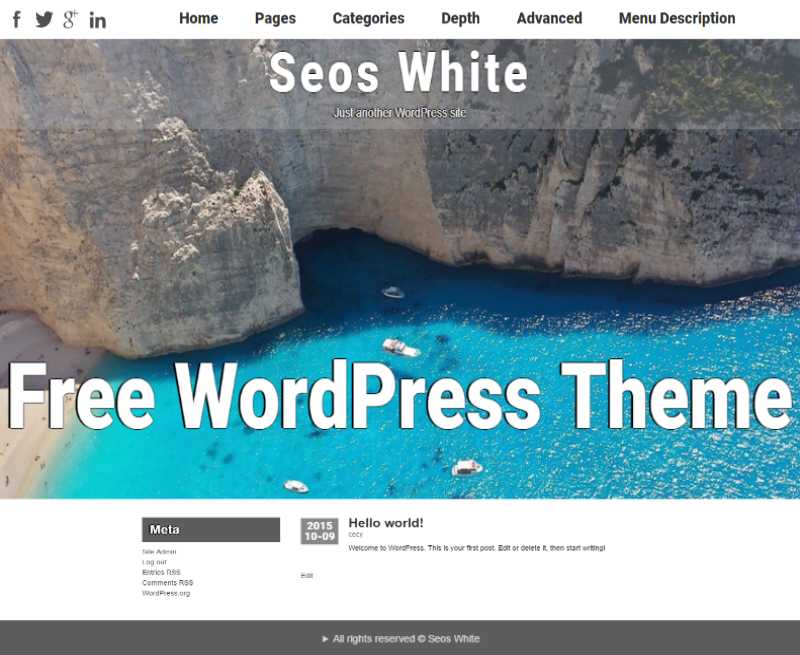 Seos White theme screenshot