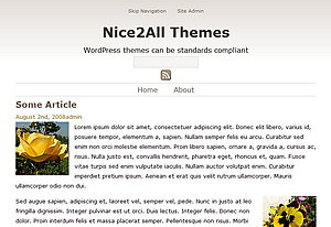 Sepia theme screenshot
