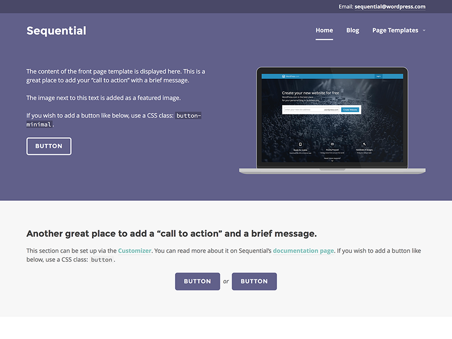 Sequential theme screenshot