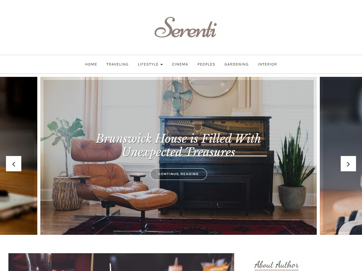 Serenti theme screenshot