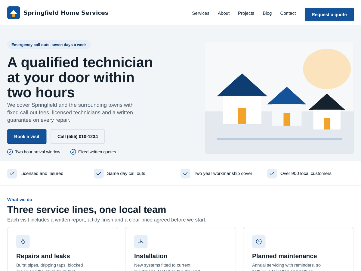 Servnora theme screenshot