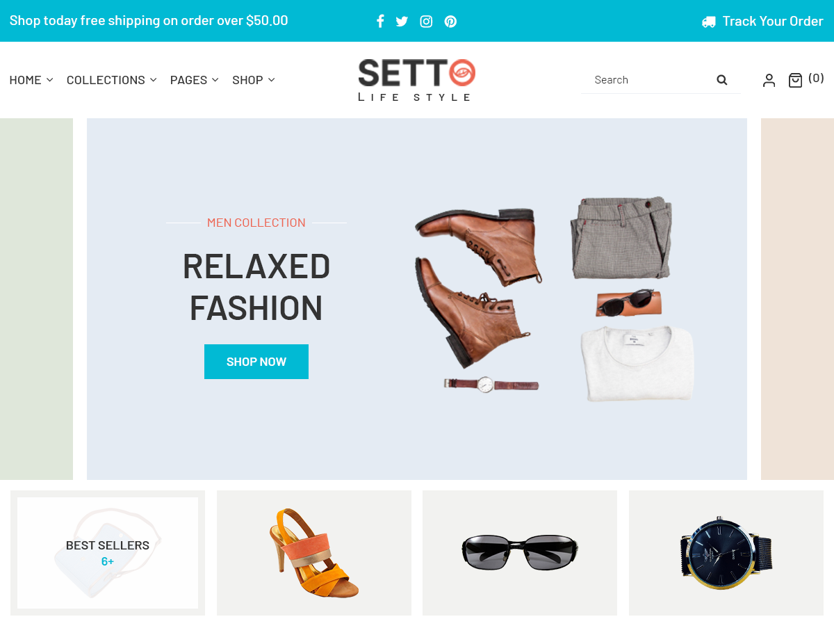 Setto Lifestyle theme screenshot
