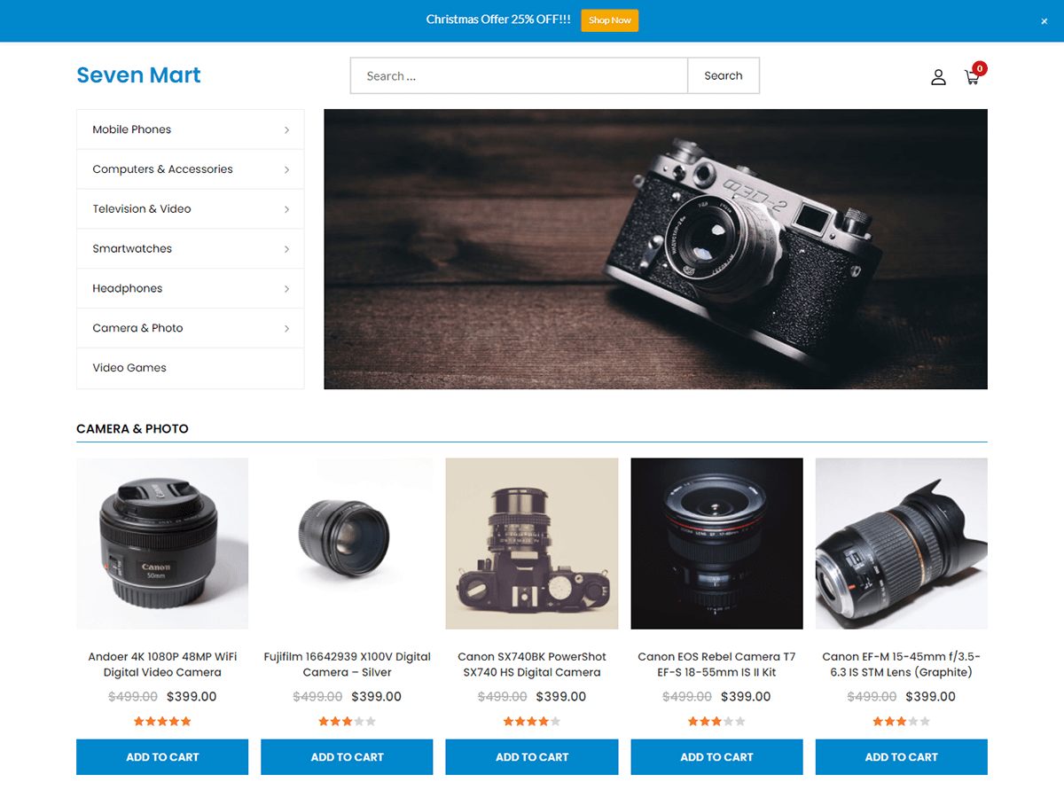 Seven Mart theme screenshot