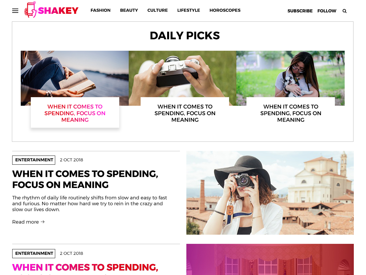 Shakey theme screenshot