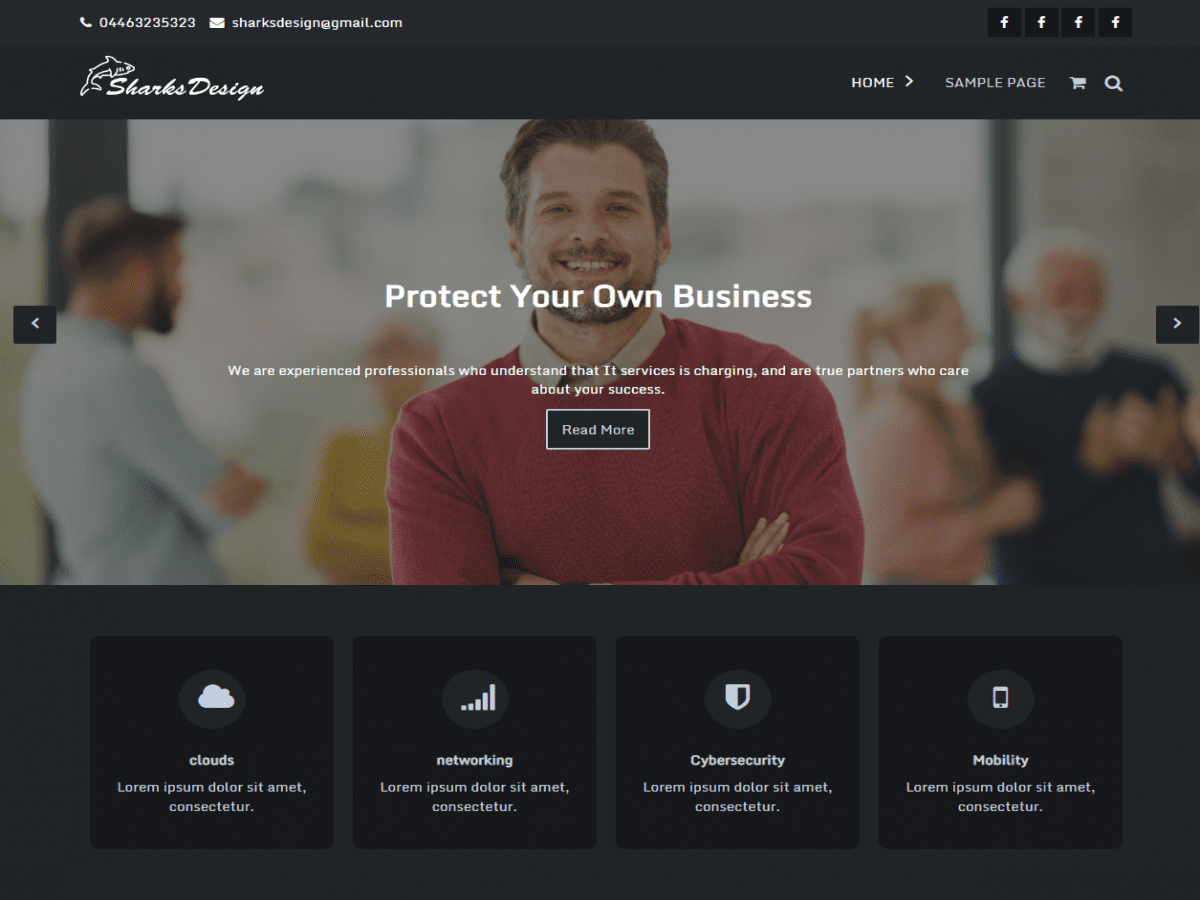 SharksDesign theme screenshot