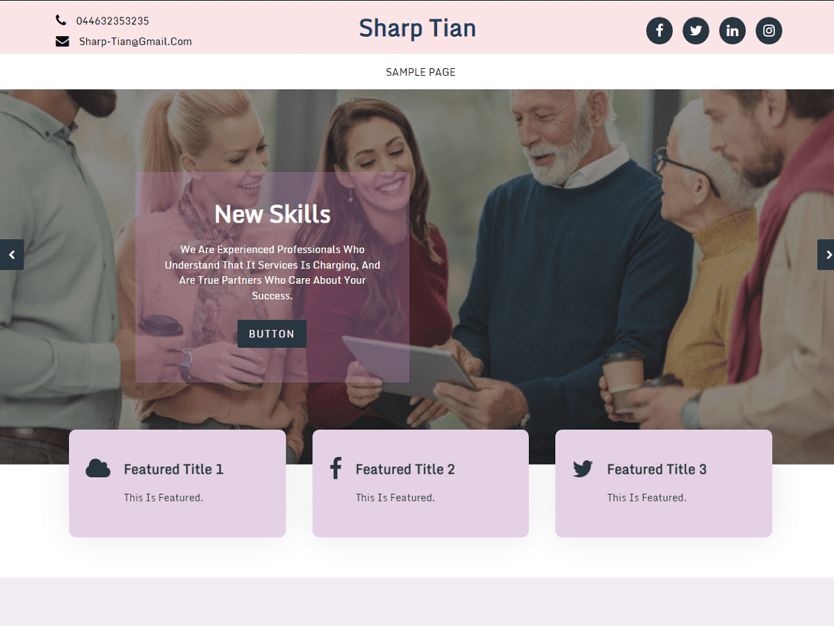 Sharp Tian theme screenshot