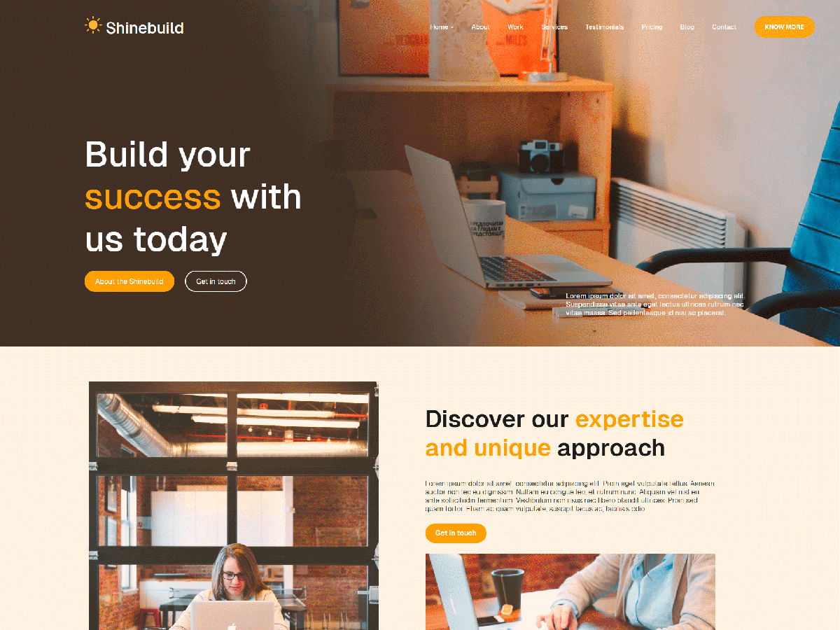 Shinebuild theme screenshot