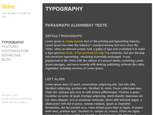 Shiro theme screenshot