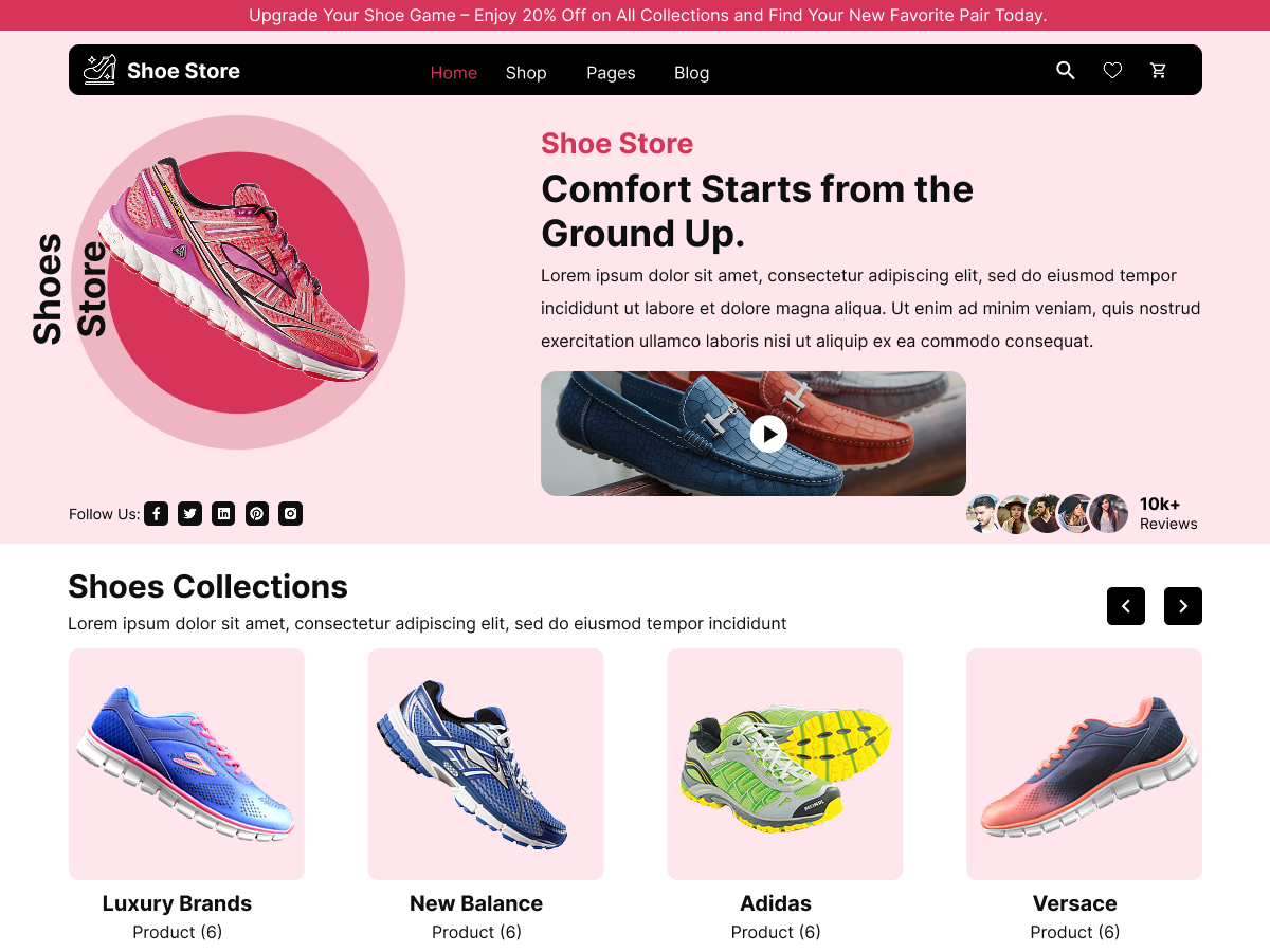 Shoe Outlet theme screenshot