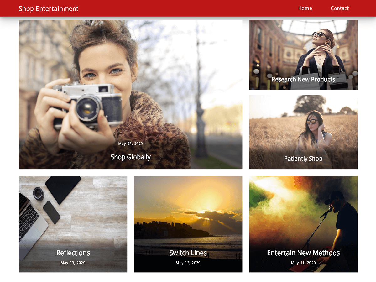 Shop Entertainment theme screenshot