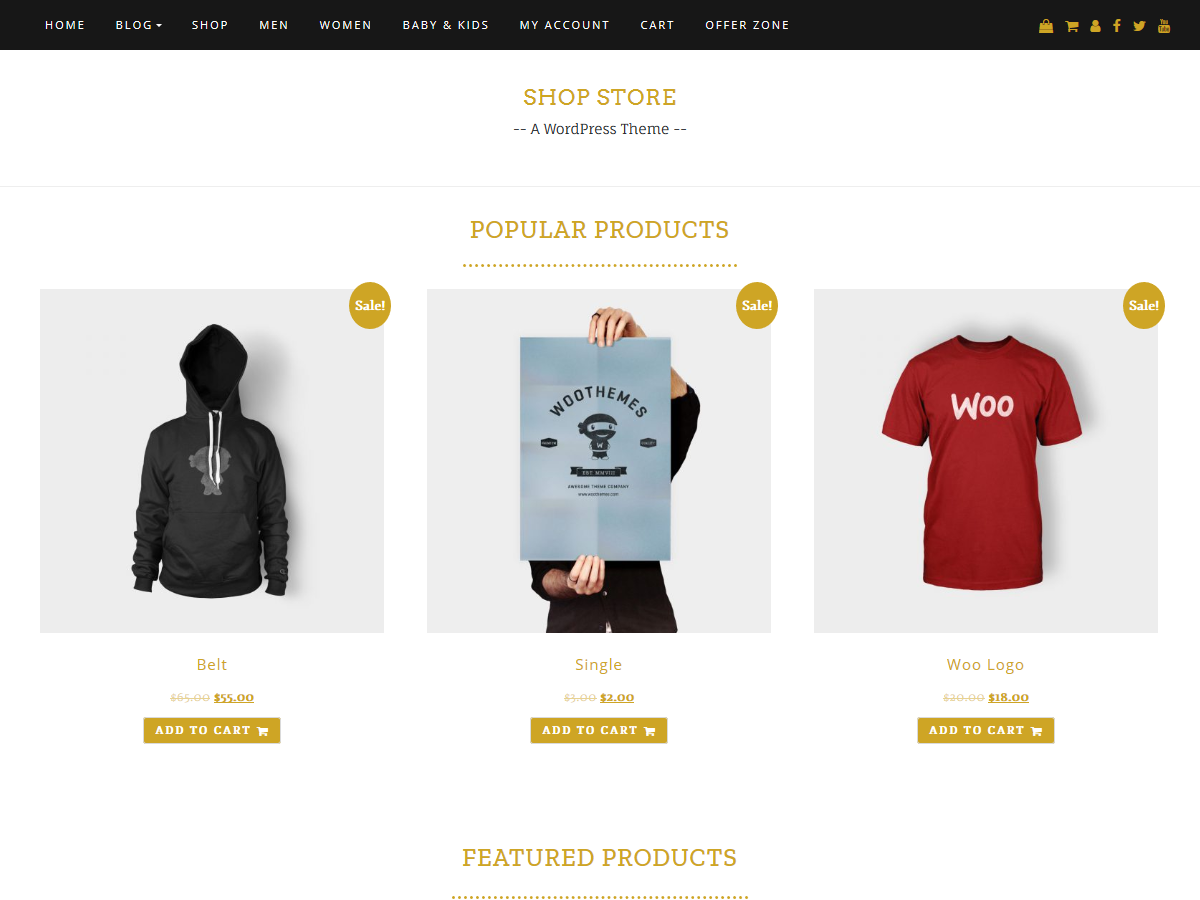 Shop Store theme screenshot