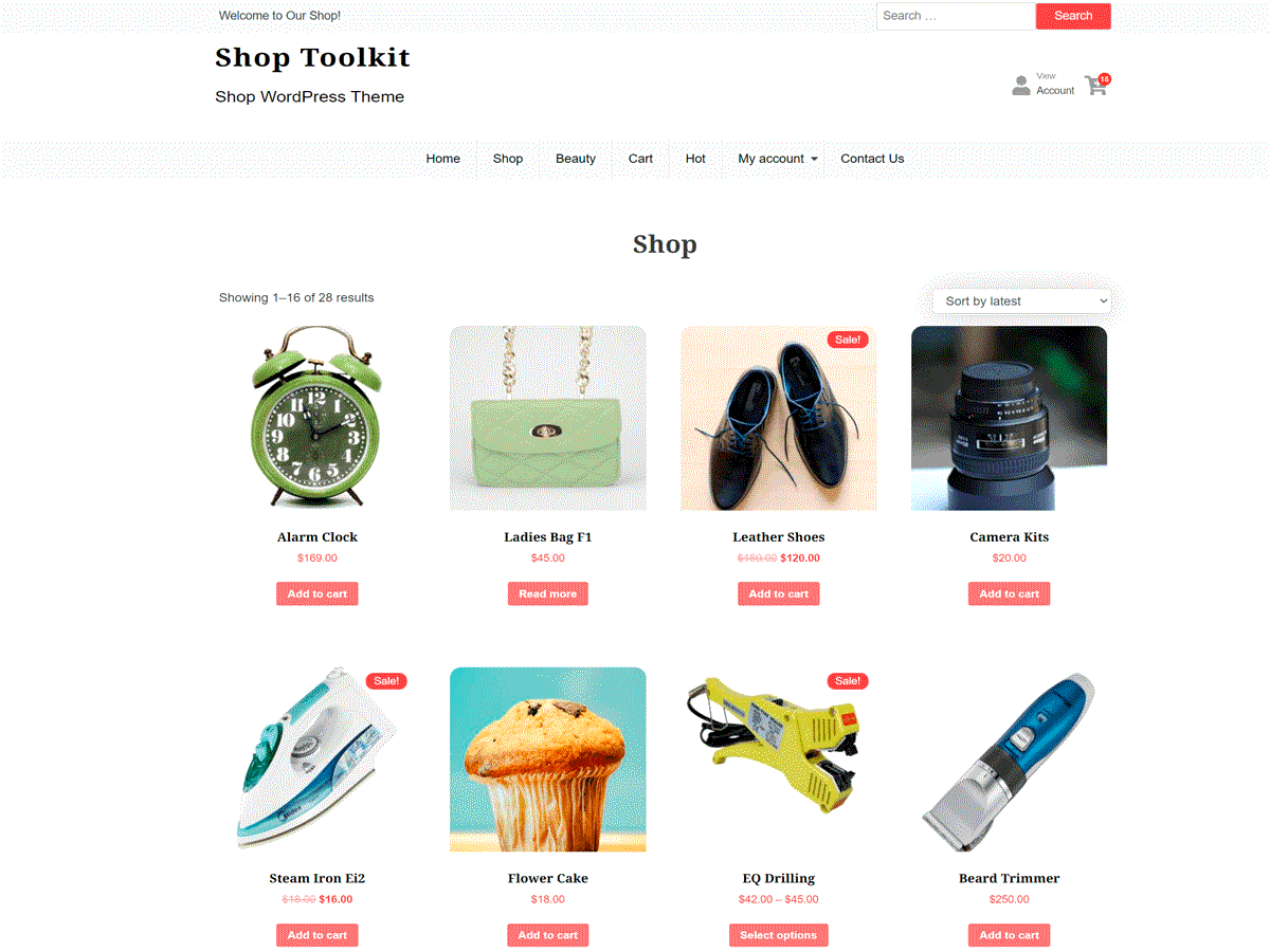 Shop Toolkit theme screenshot