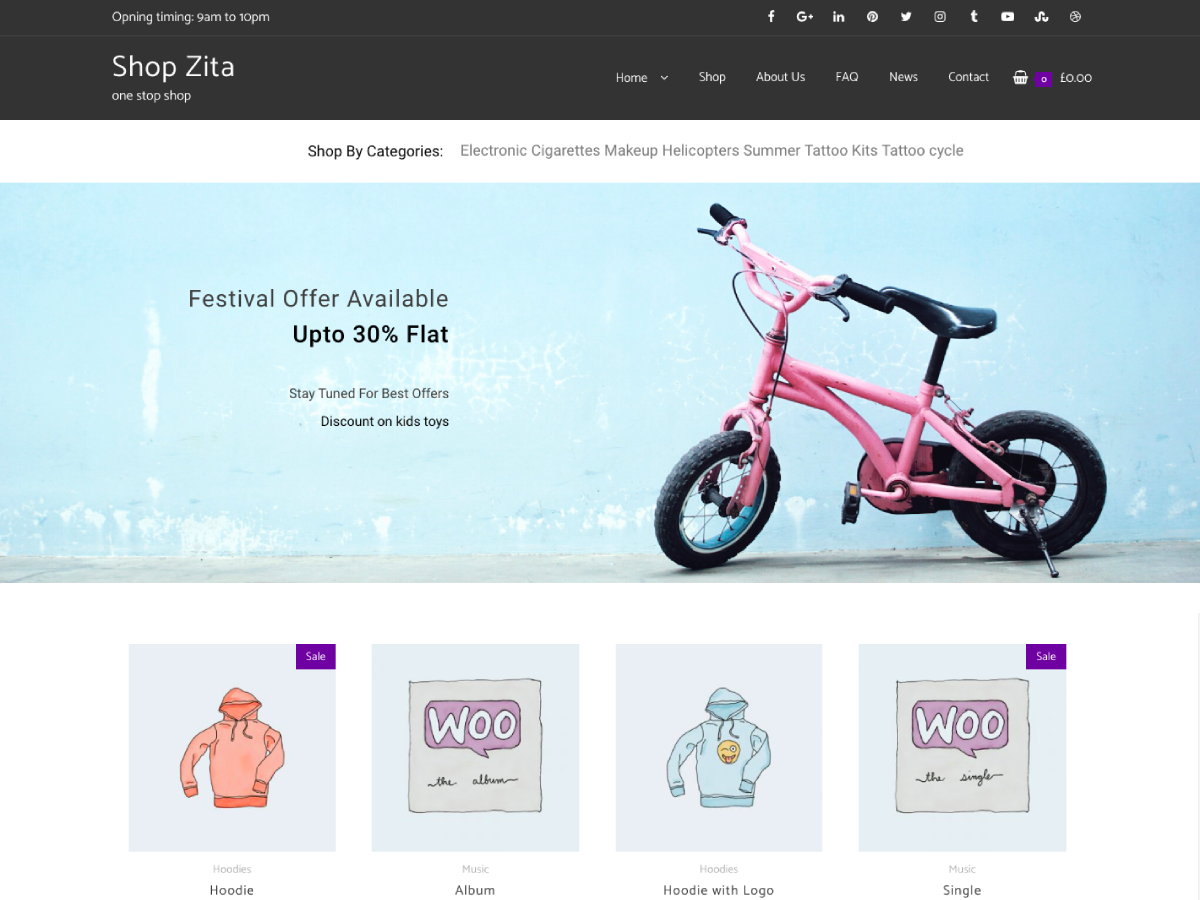 Shop Zita theme screenshot