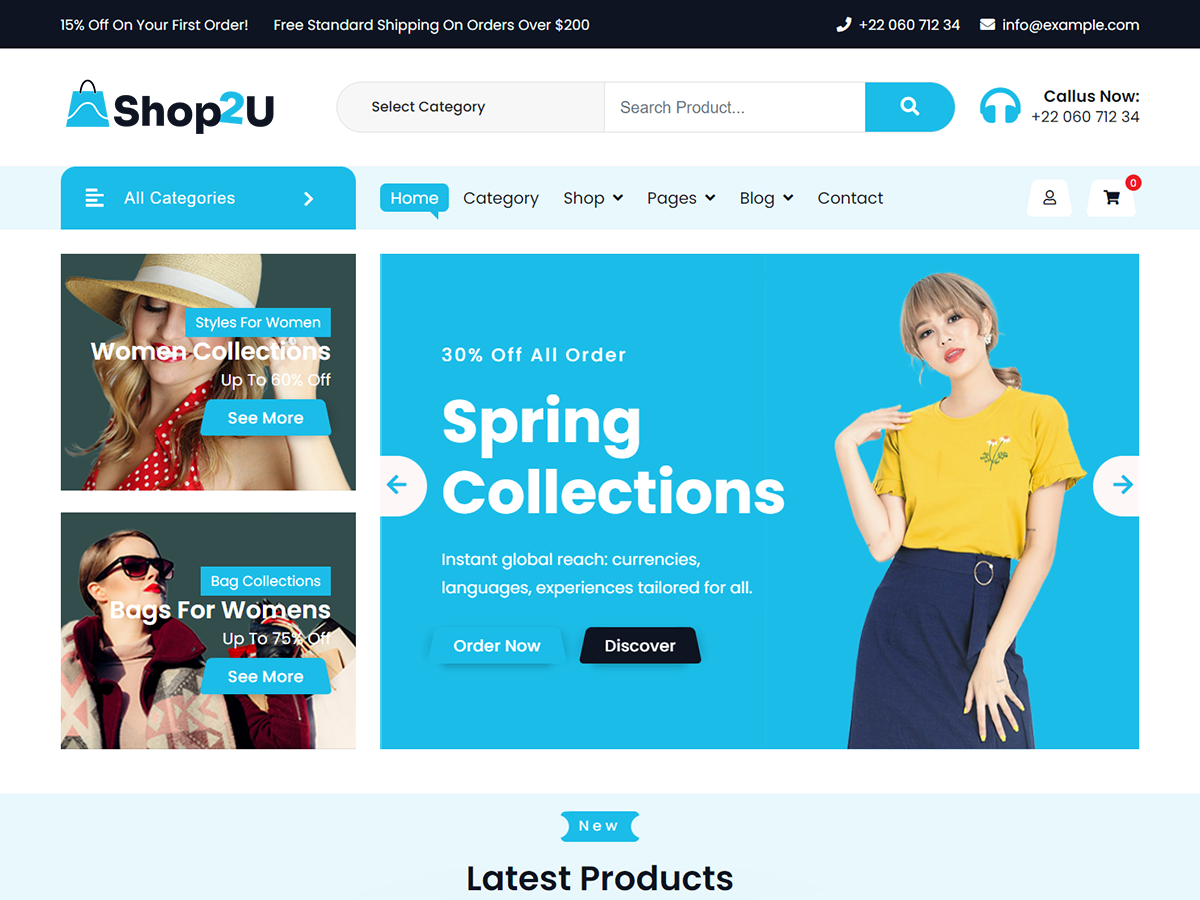 Shop2u theme screenshot