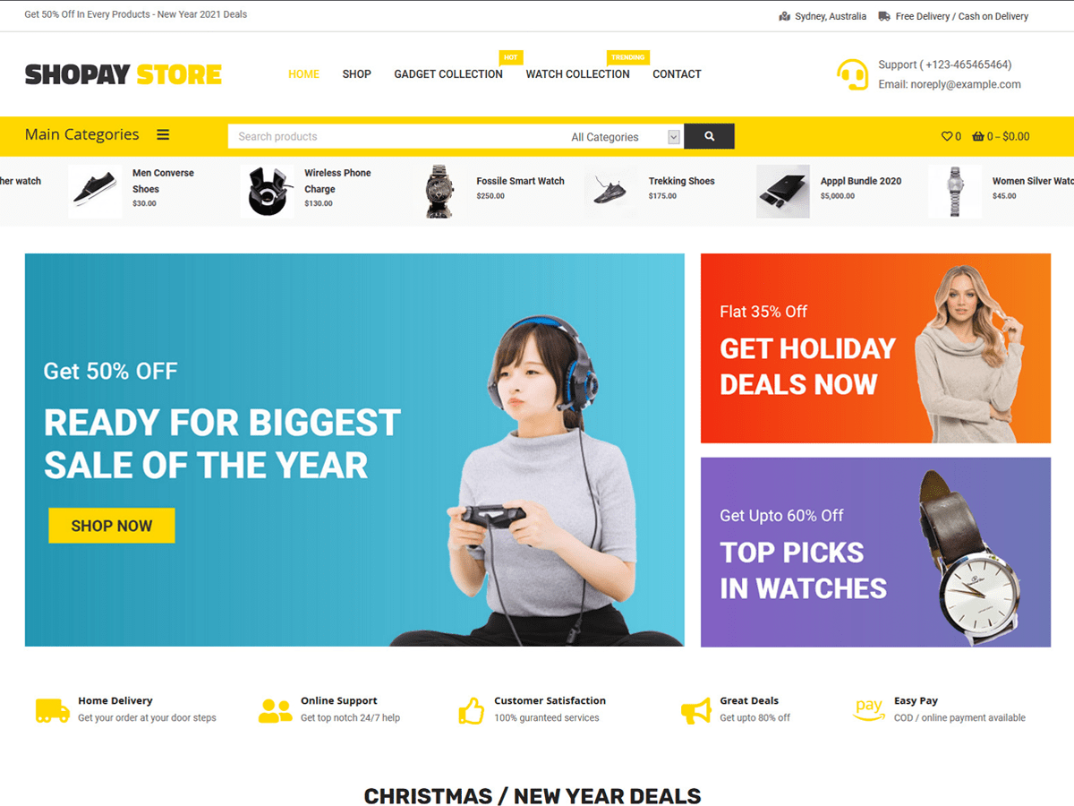 Shopay Store theme screenshot