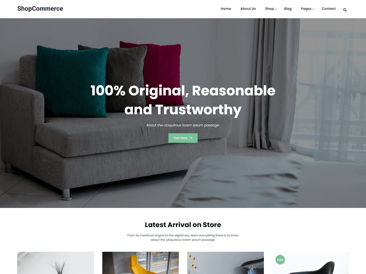 ShopCommerce theme screenshot