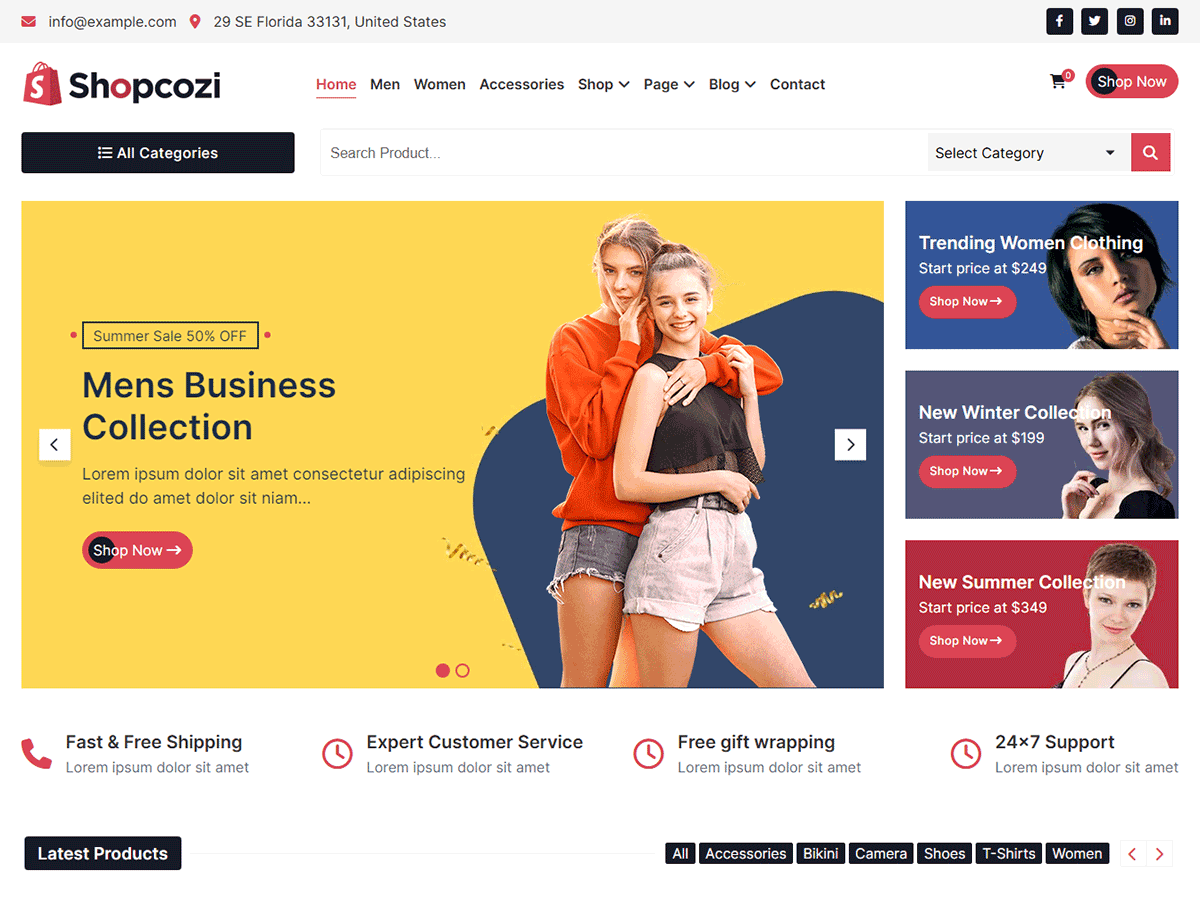 Shopcozi theme screenshot