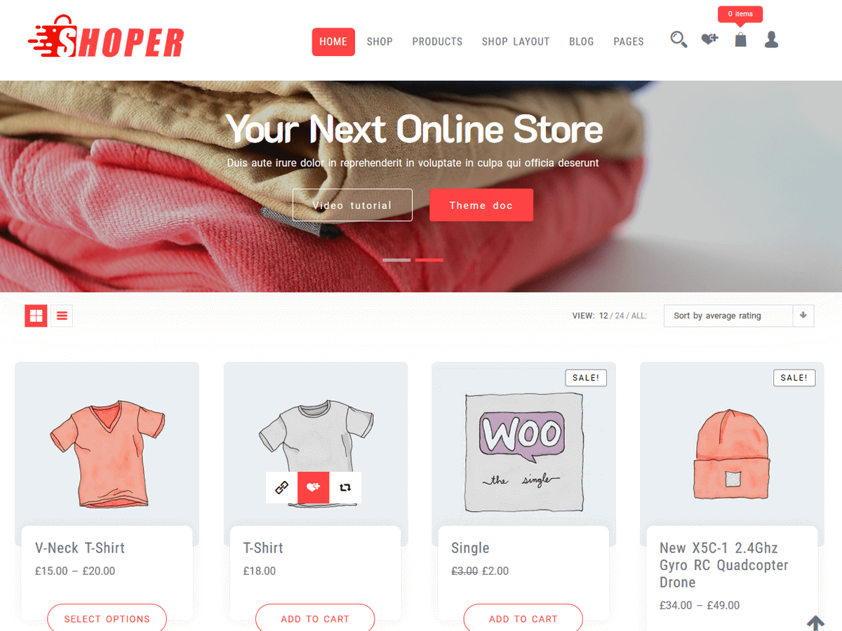 Shoper theme screenshot