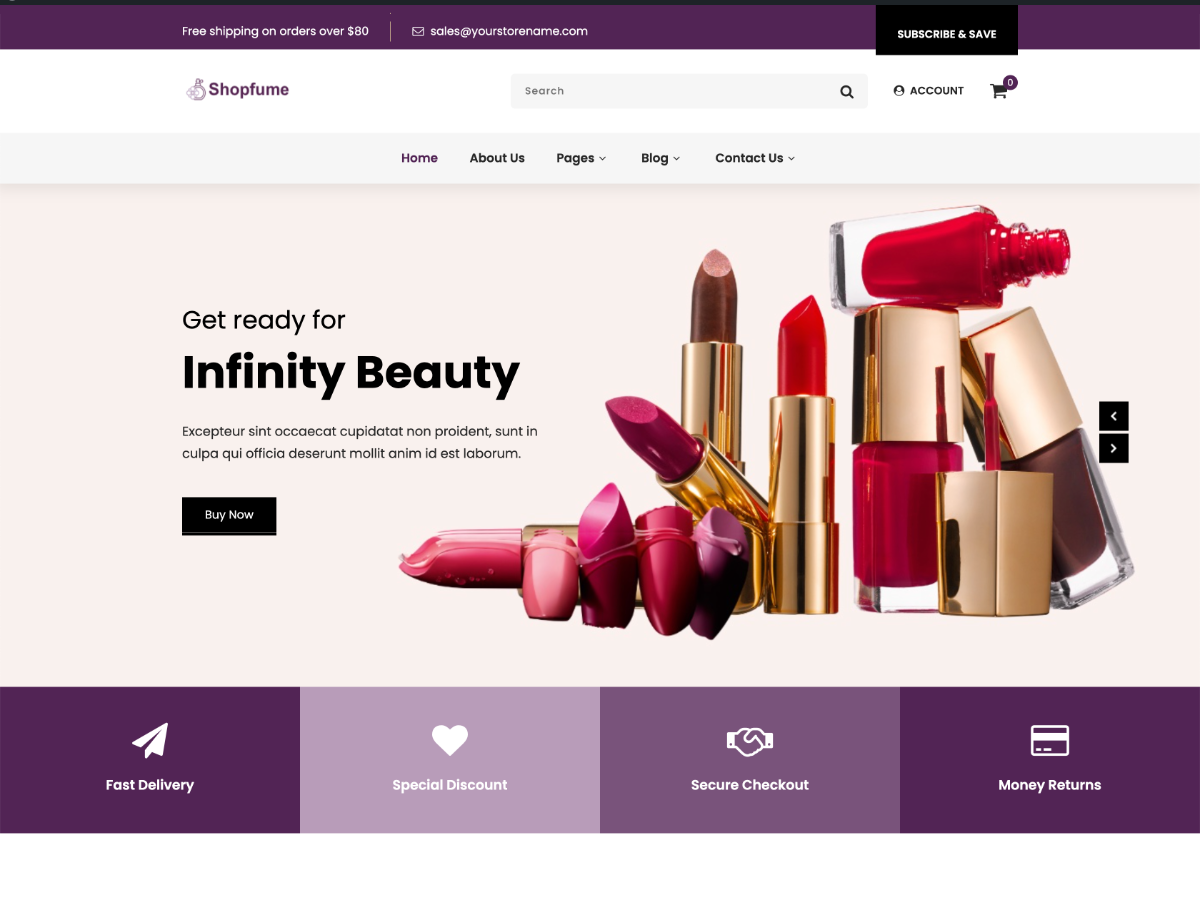 Shopfume Lite theme screenshot