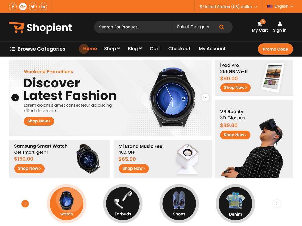 Shopient theme screenshot