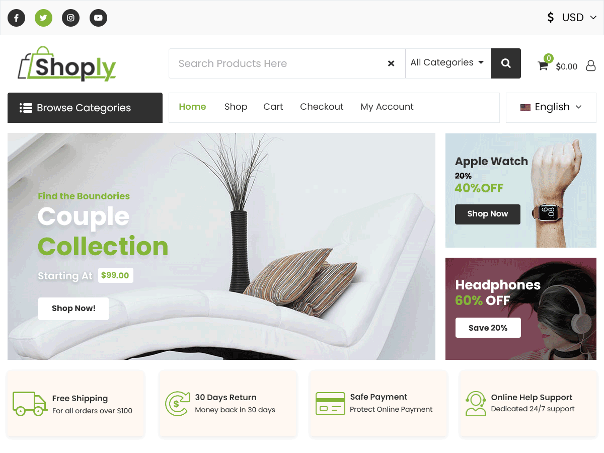 Shoply theme screenshot